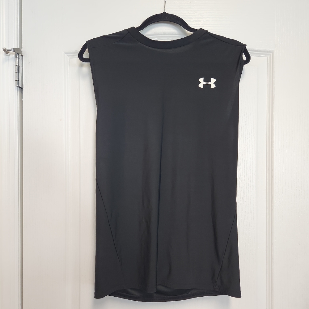 UNDER ARMOUR HEAT GEAR  Mens Black SLEEVELESS T-SHIRT Size XXL